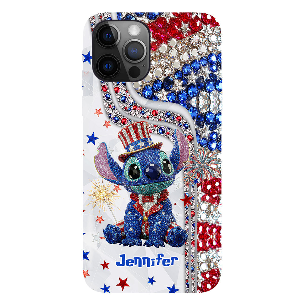 Red And White - Personalized Ohana Full Print Phone Case