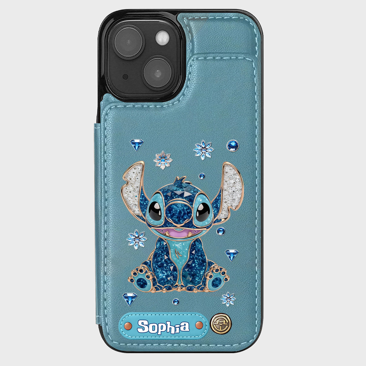 Blue Ohana - Personalized Ohana Wallet Phone Case