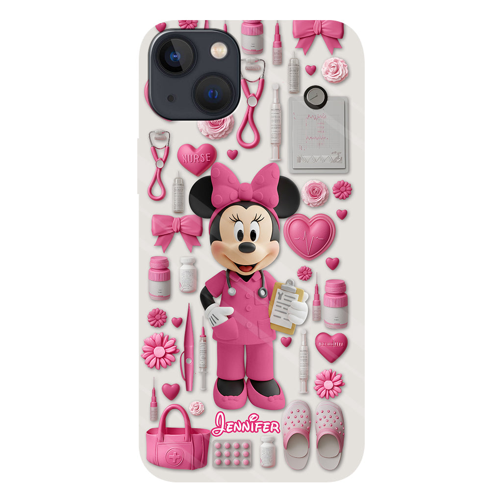 Nursing Is A Work Of Heart - Personalized Nurse Full Print Phone Case