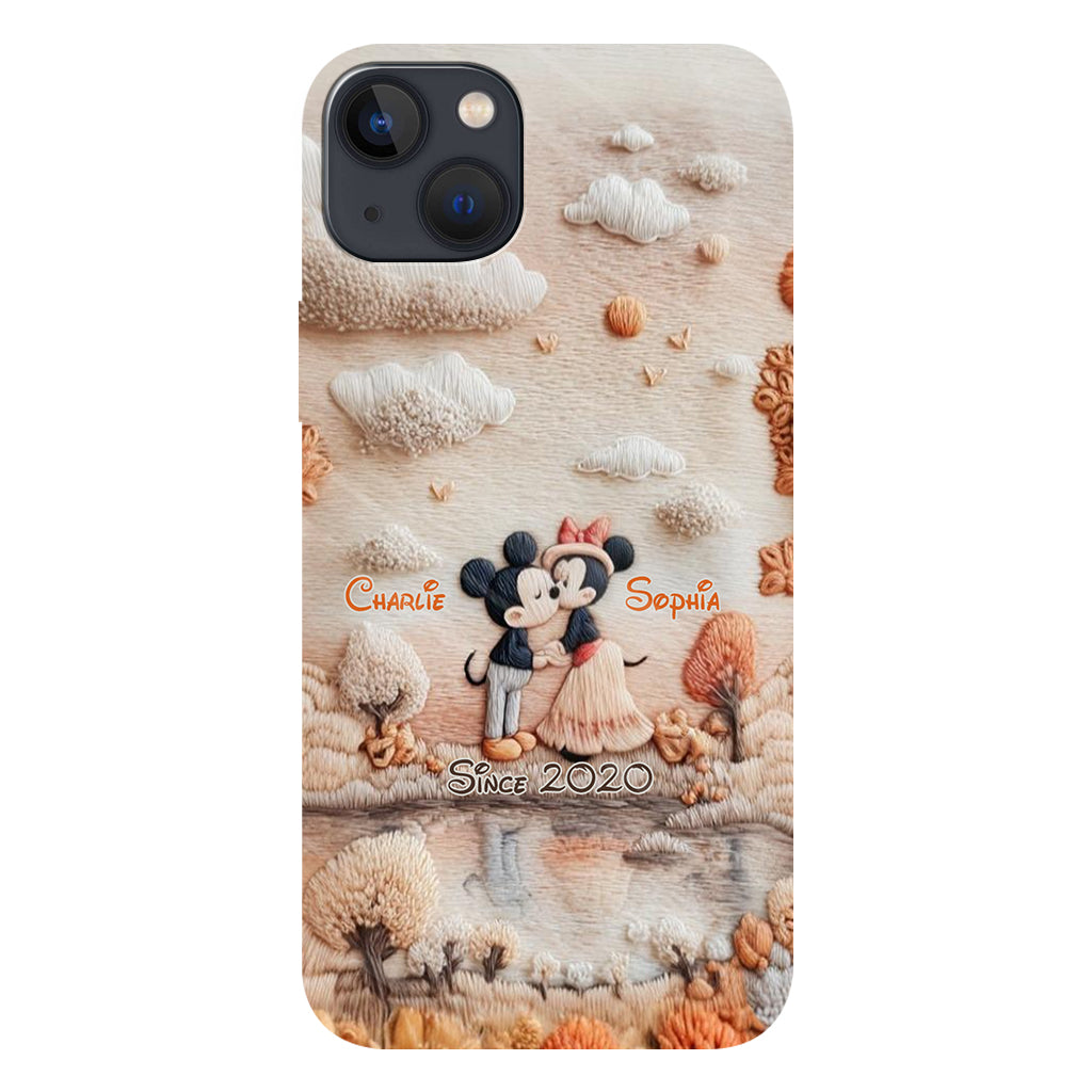 Magical Fall By The Lake - Personalized Mouse Full Print Phone Case