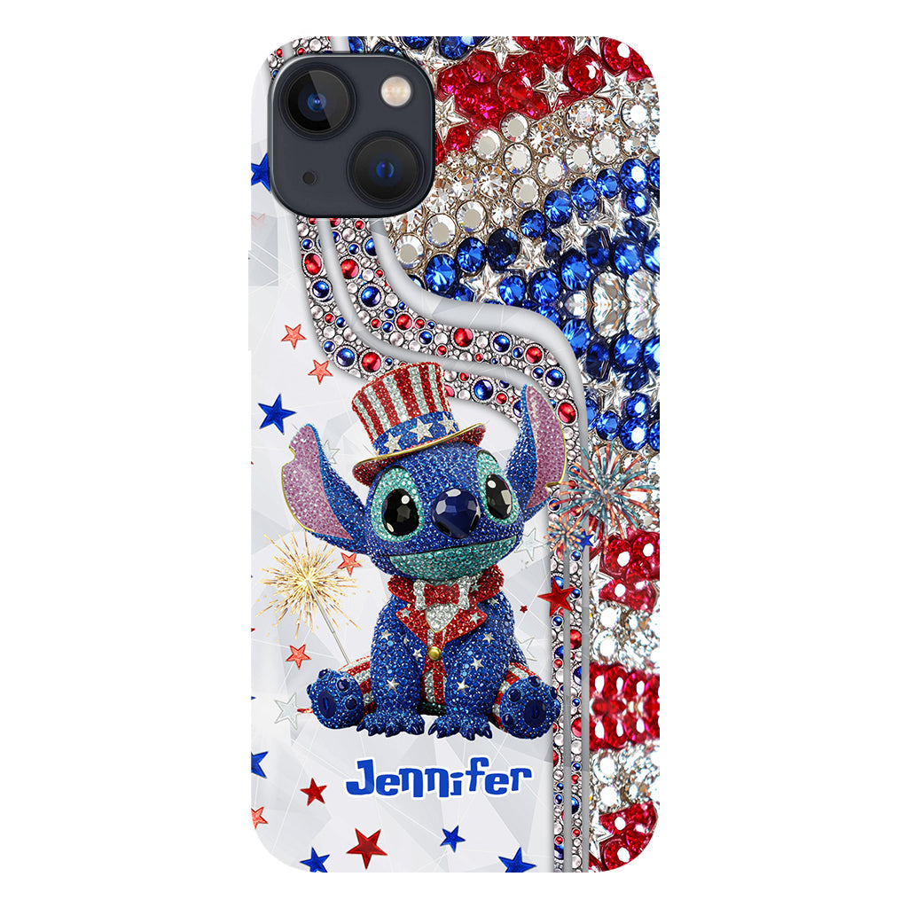 Red And White - Personalized Ohana Full Print Phone Case