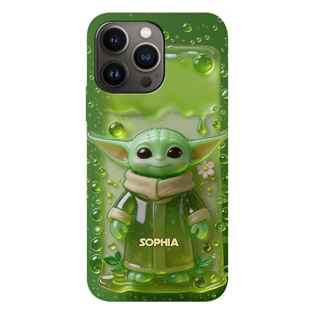 Jelly Green Baby - Personalized The Force Full Print Phone Case