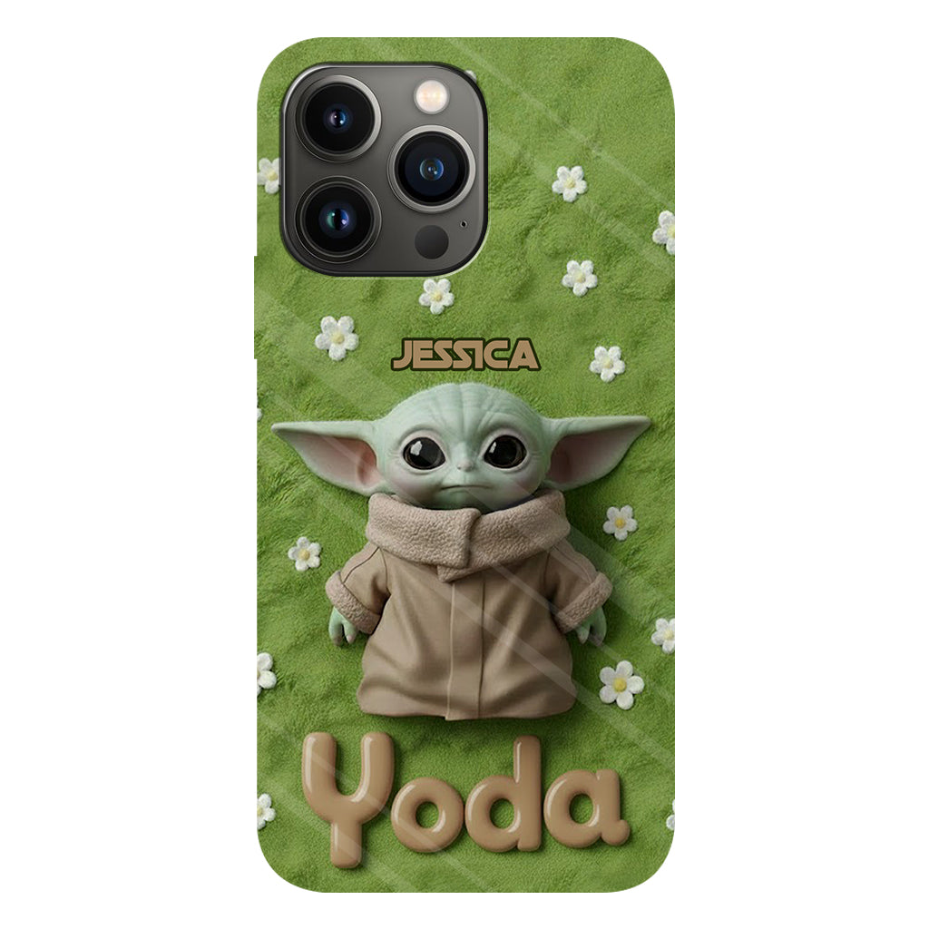 Cute Yoda - Personalized The Force Full Print Phone Case