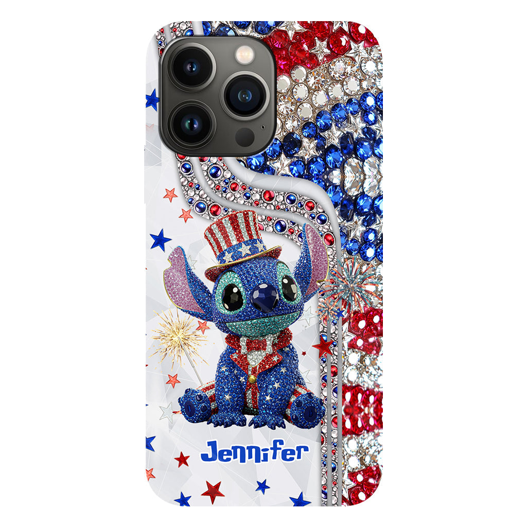 Red And White - Personalized Ohana Full Print Phone Case