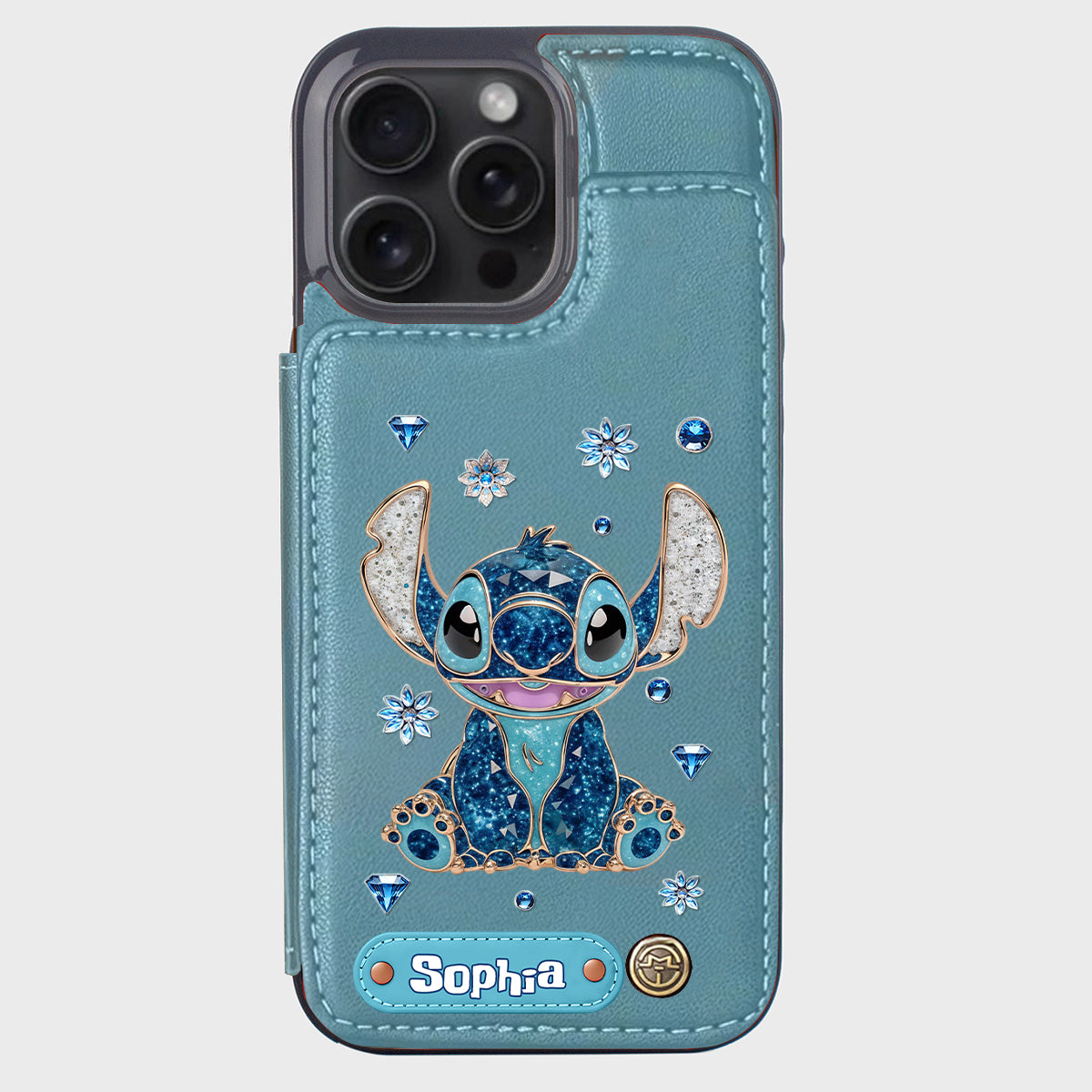 Blue Ohana - Personalized Ohana Wallet Phone Case
