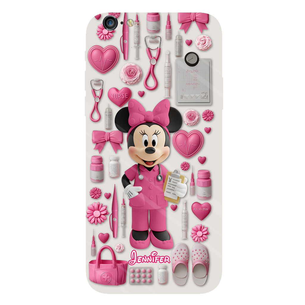 Nursing Is A Work Of Heart - Personalized Nurse Full Print Phone Case