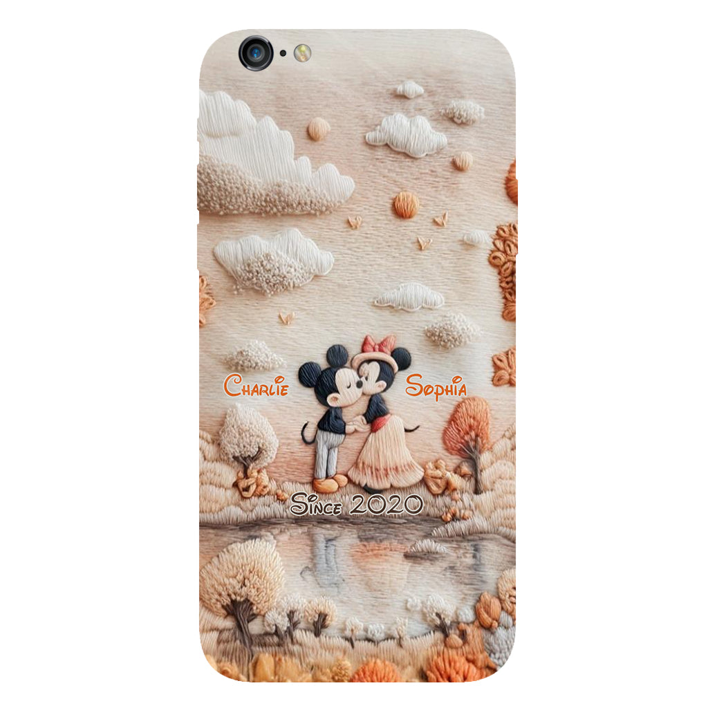 Magical Fall By The Lake - Personalized Mouse Full Print Phone Case