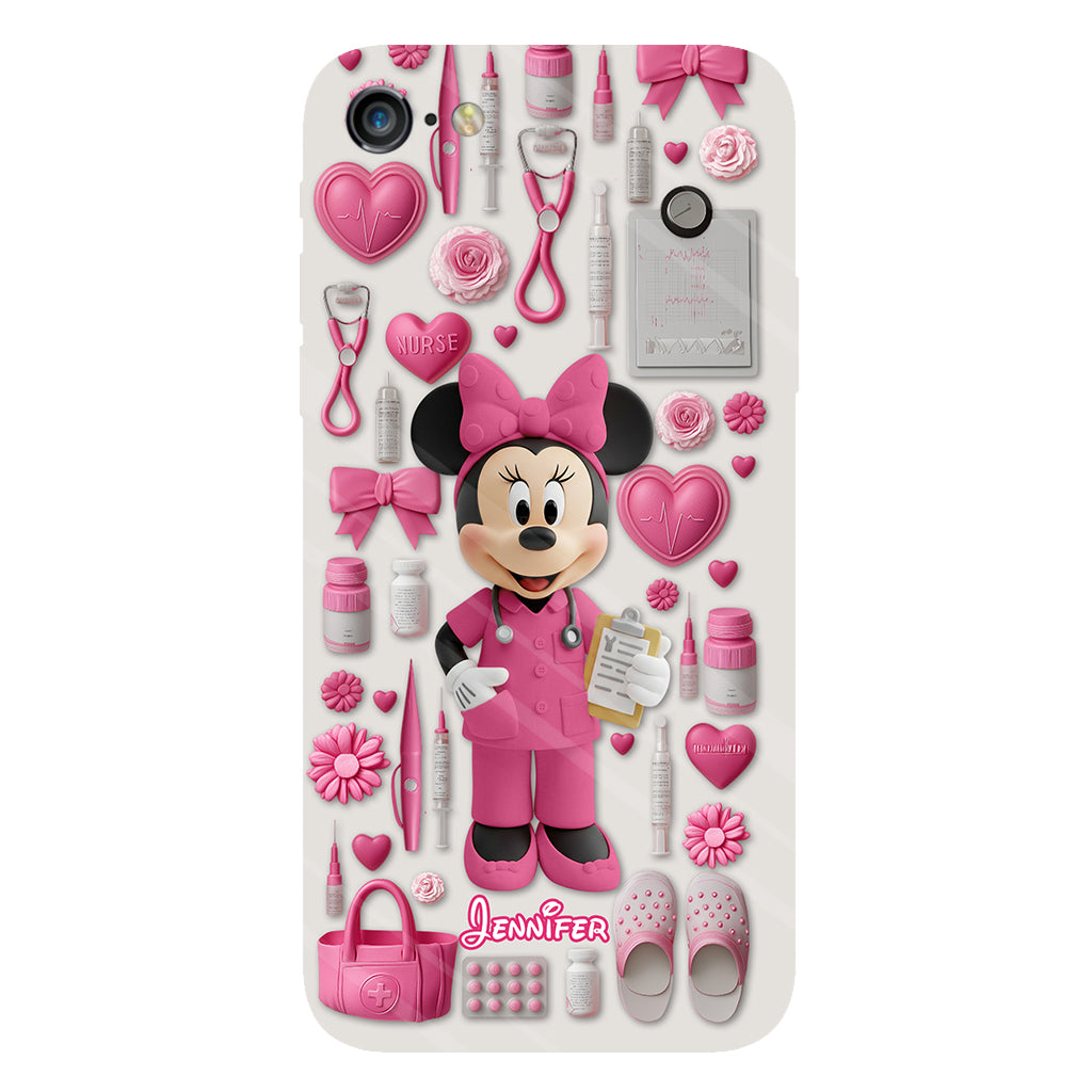 Nursing Is A Work Of Heart - Personalized Nurse Full Print Phone Case
