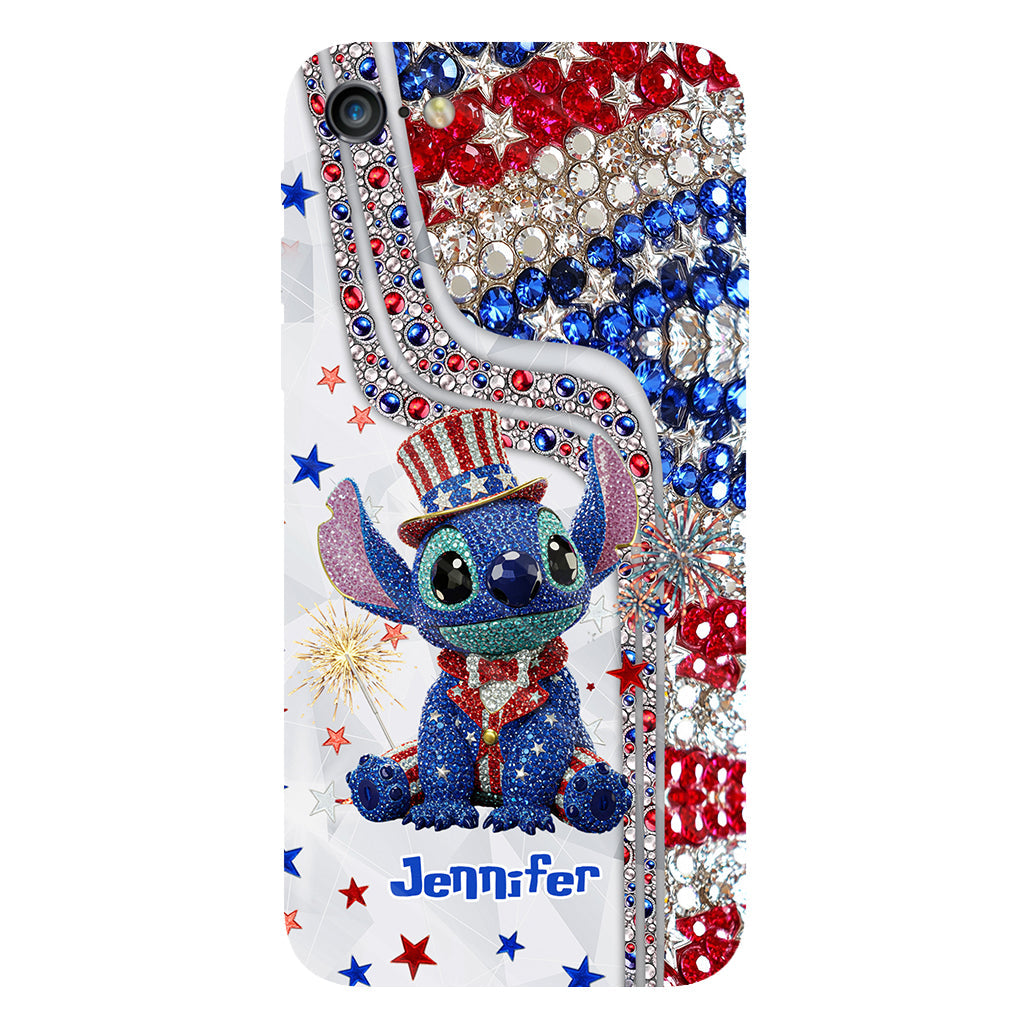 Red And White - Personalized Ohana Full Print Phone Case