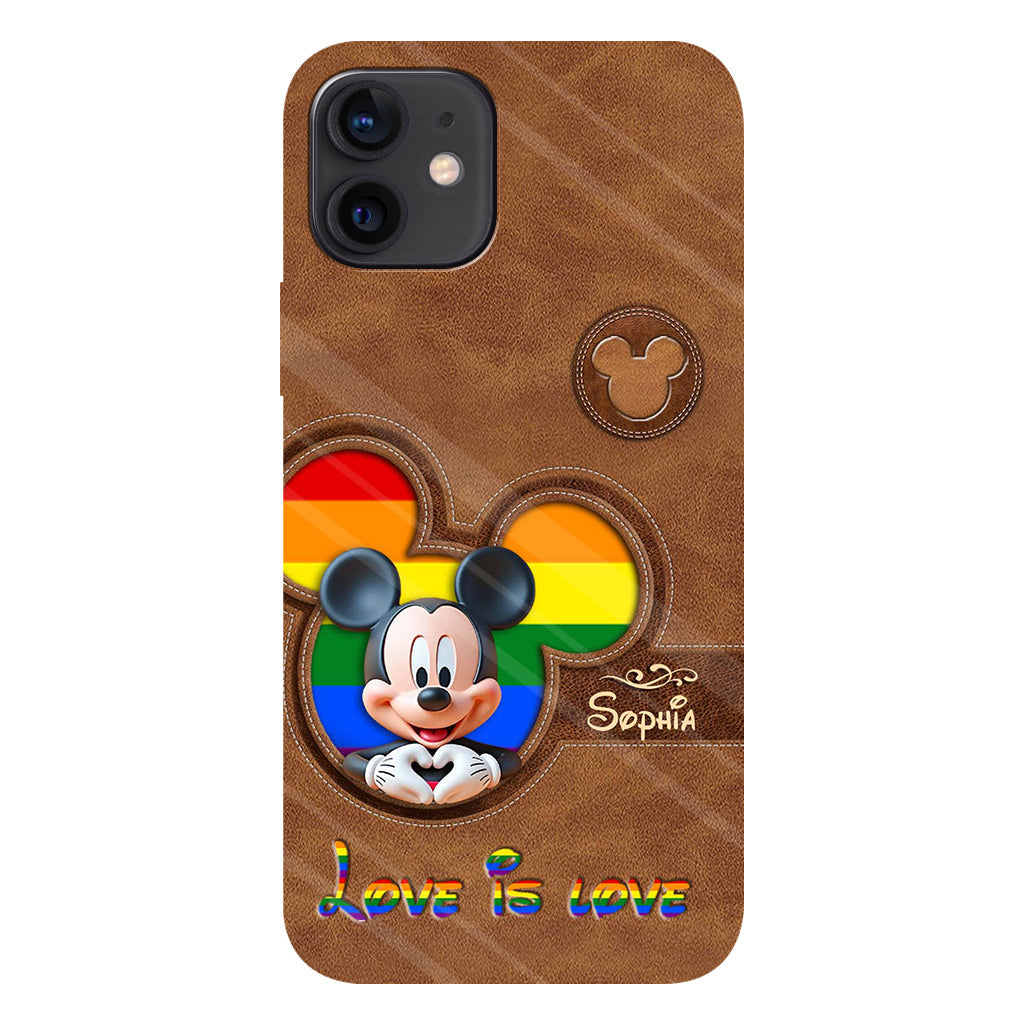 Love Is Love - Personalized LGBT Support Full Print Phone Case