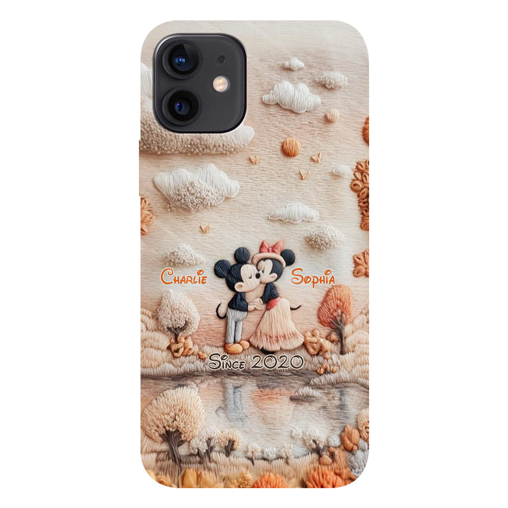 Magical Fall By The Lake - Personalized Mouse Full Print Phone Case