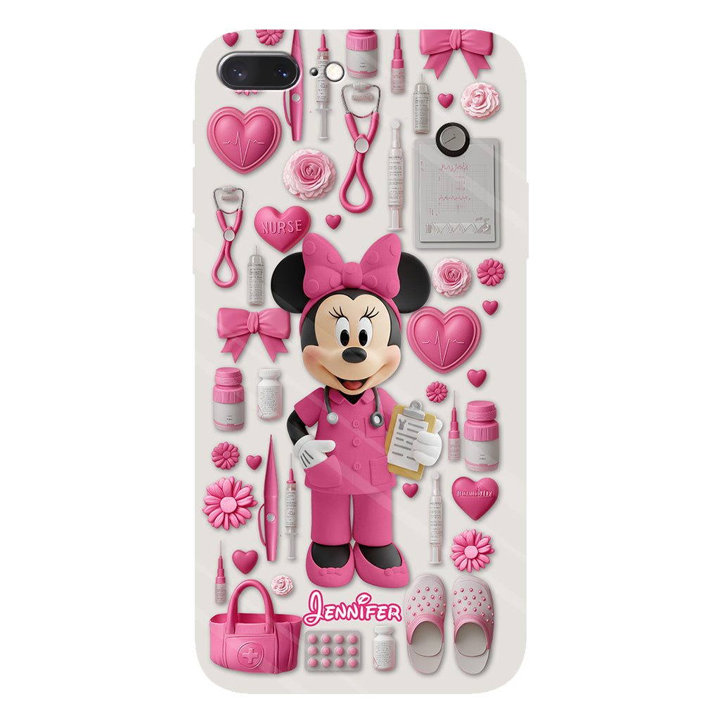 Nursing Is A Work Of Heart - Personalized Nurse Full Print Phone Case