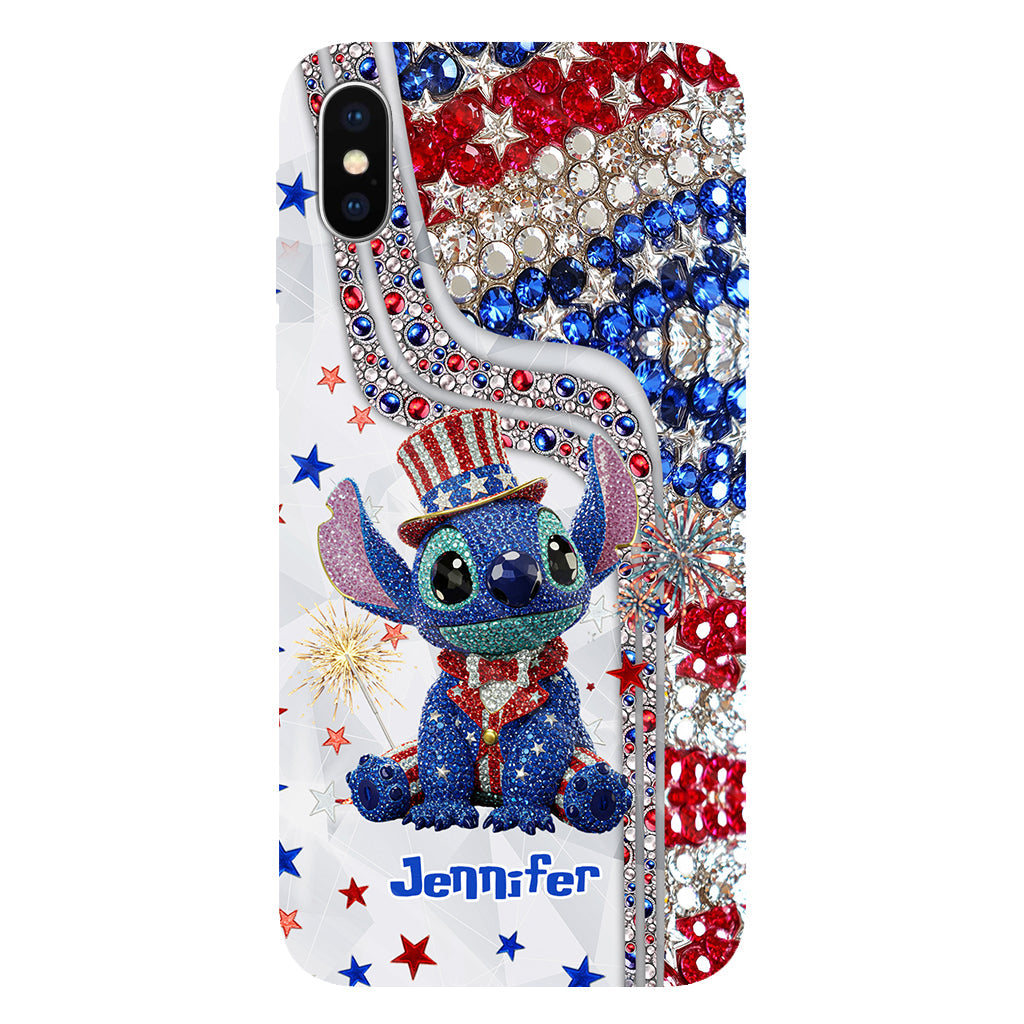 Red And White - Personalized Ohana Full Print Phone Case