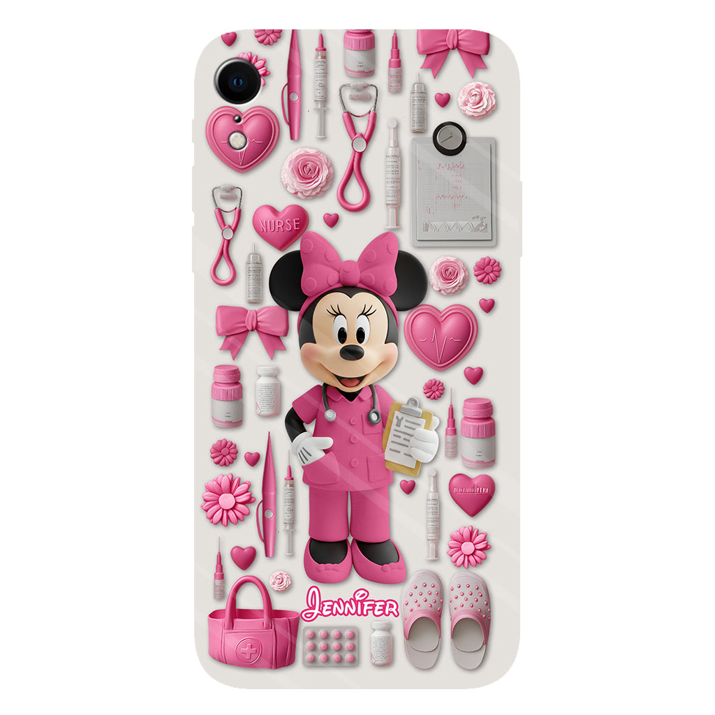 Nursing Is A Work Of Heart - Personalized Nurse Full Print Phone Case