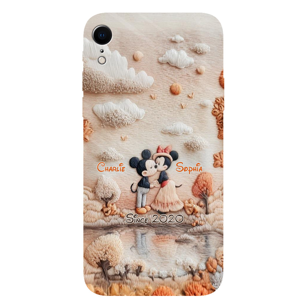 Magical Fall By The Lake - Personalized Mouse Full Print Phone Case