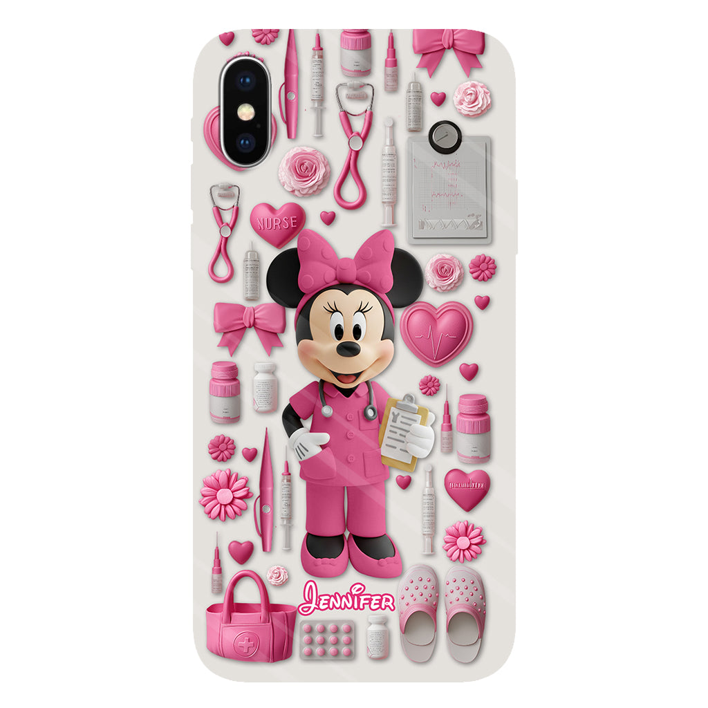 Nursing Is A Work Of Heart - Personalized Nurse Full Print Phone Case