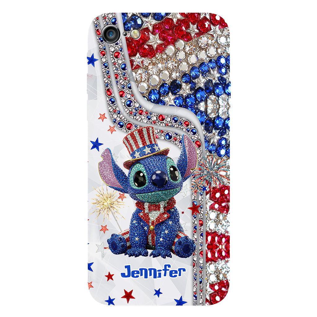 Red And White - Personalized Ohana Full Print Phone Case