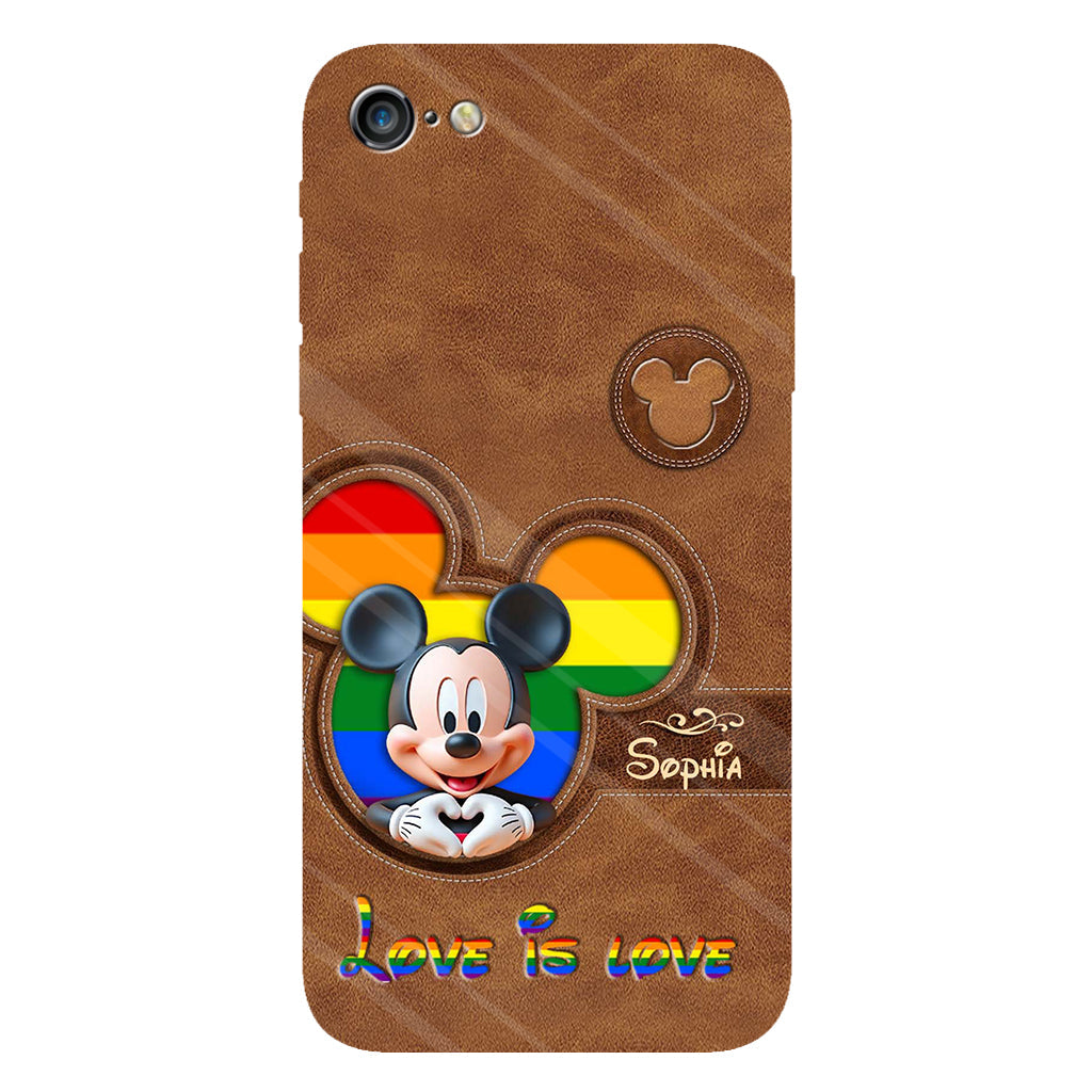 Love Is Love - Personalized LGBT Support Full Print Phone Case