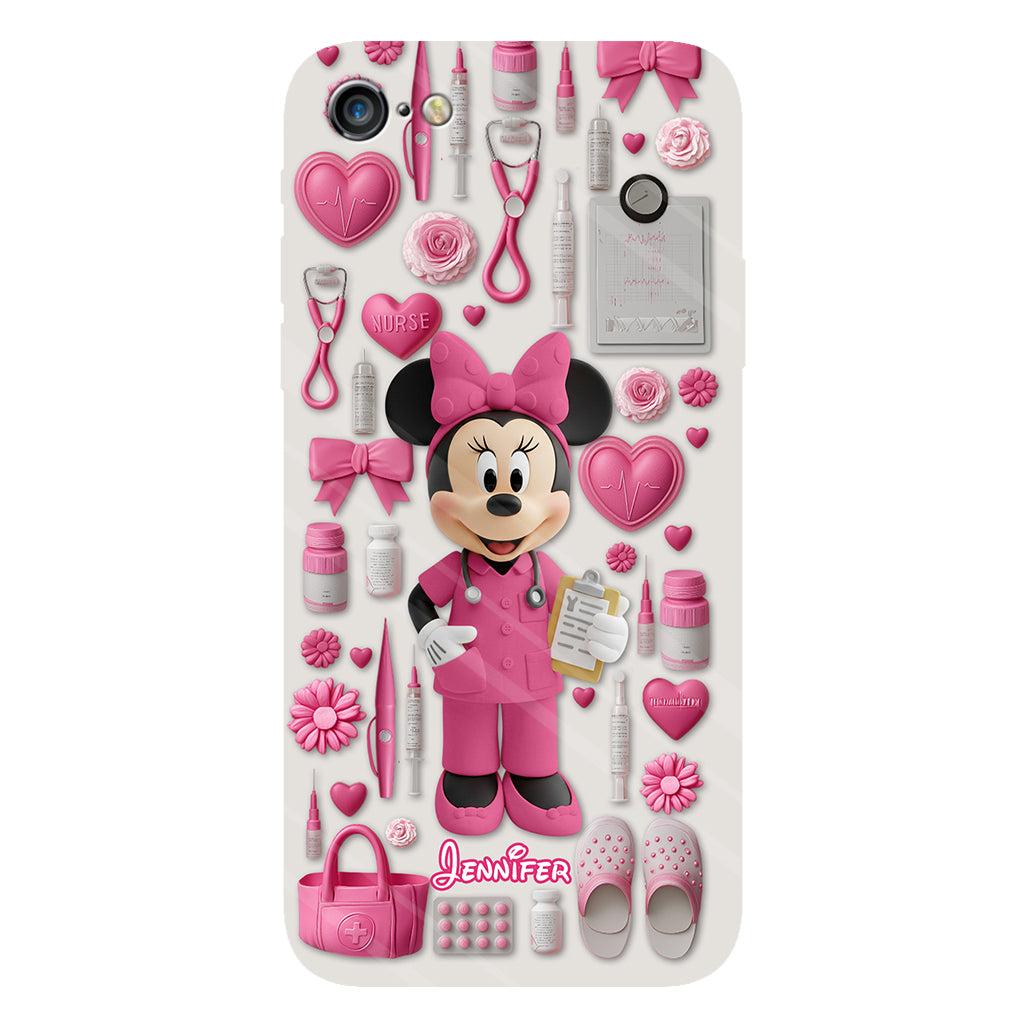 Nursing Is A Work Of Heart - Personalized Nurse Full Print Phone Case