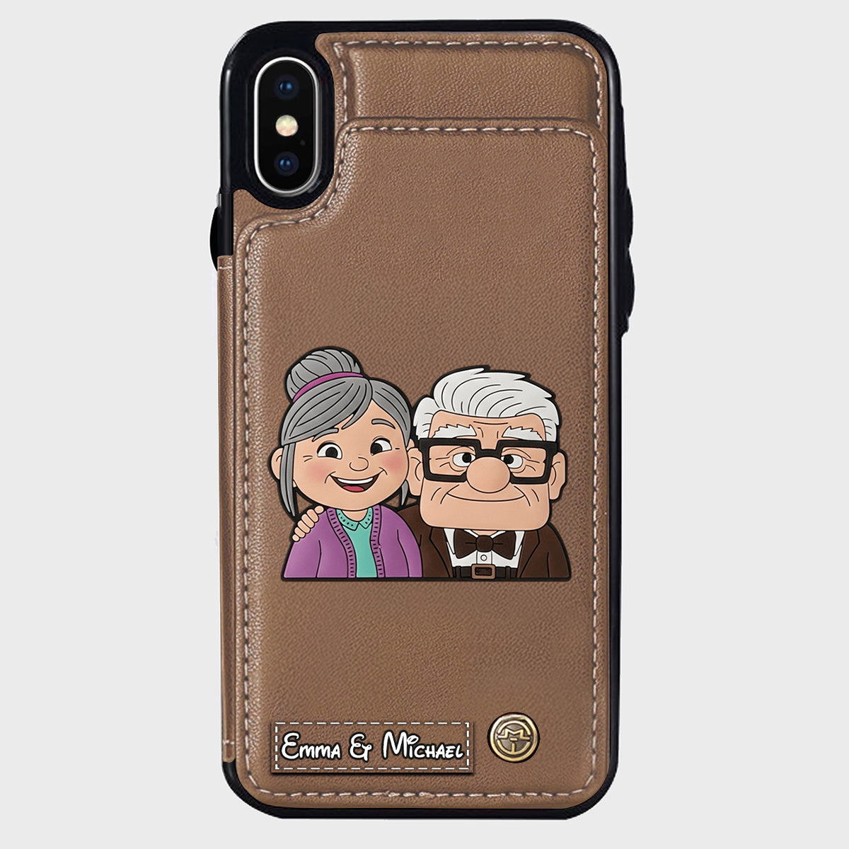 Couple Adventure Custom Name - Personalized Mouse Wallet Phone Case