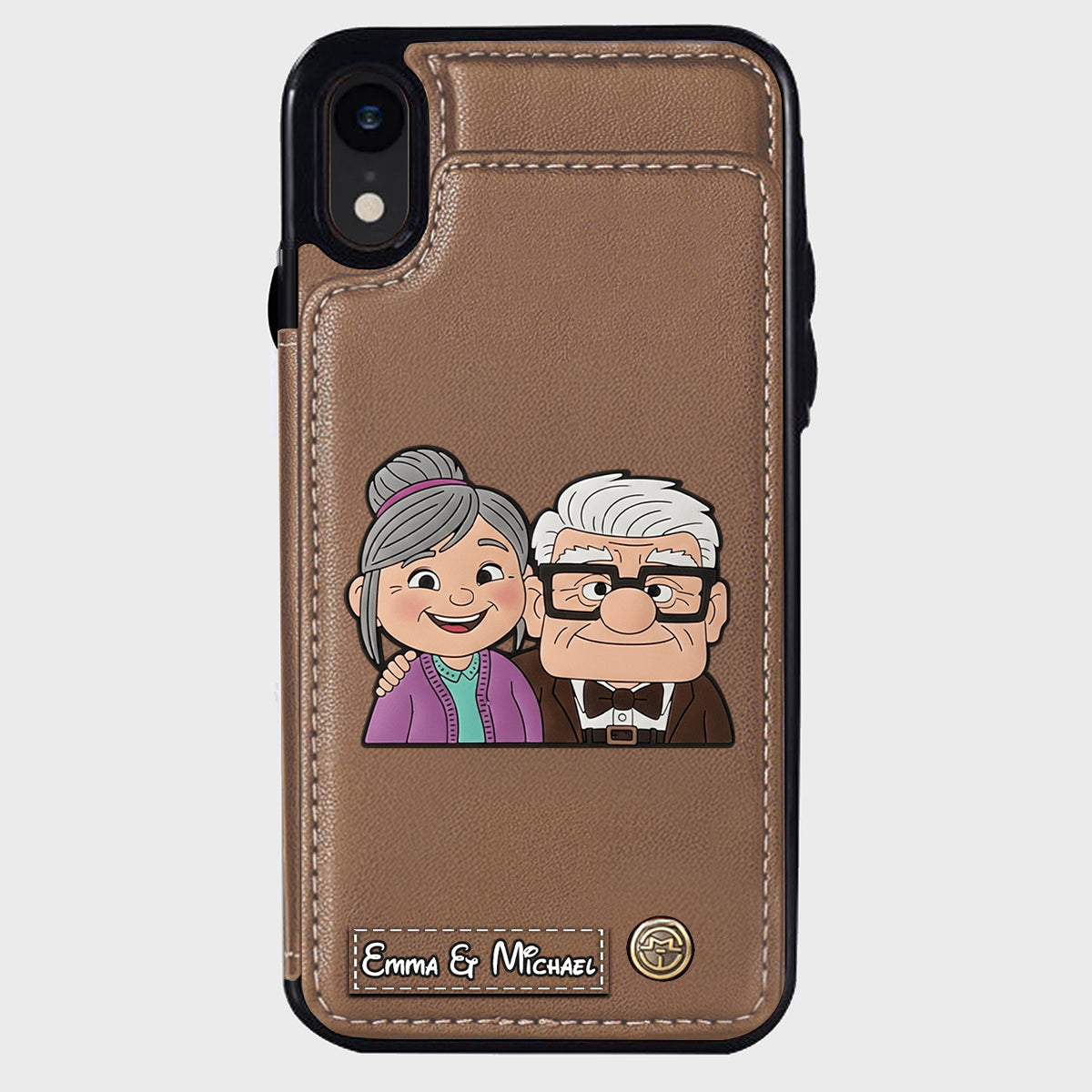 Couple Adventure Custom Name - Personalized Mouse Wallet Phone Case