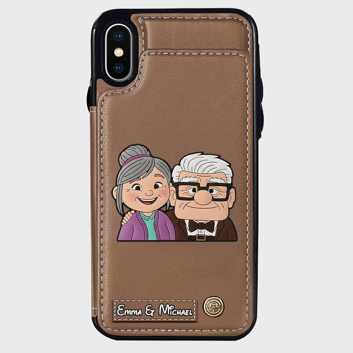 Couple Adventure Custom Name - Personalized Mouse Wallet Phone Case