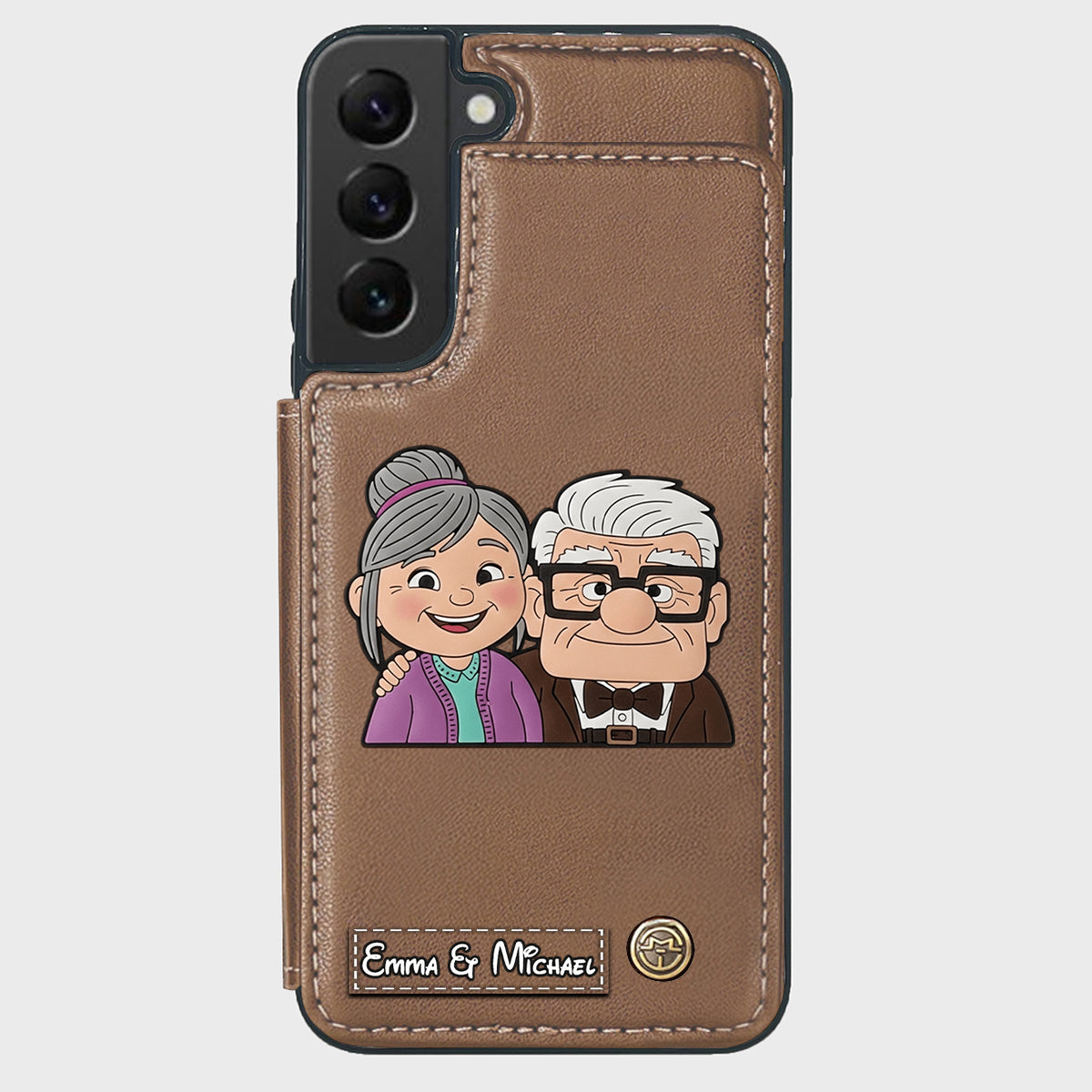 Couple Adventure Custom Name - Personalized Mouse Wallet Phone Case