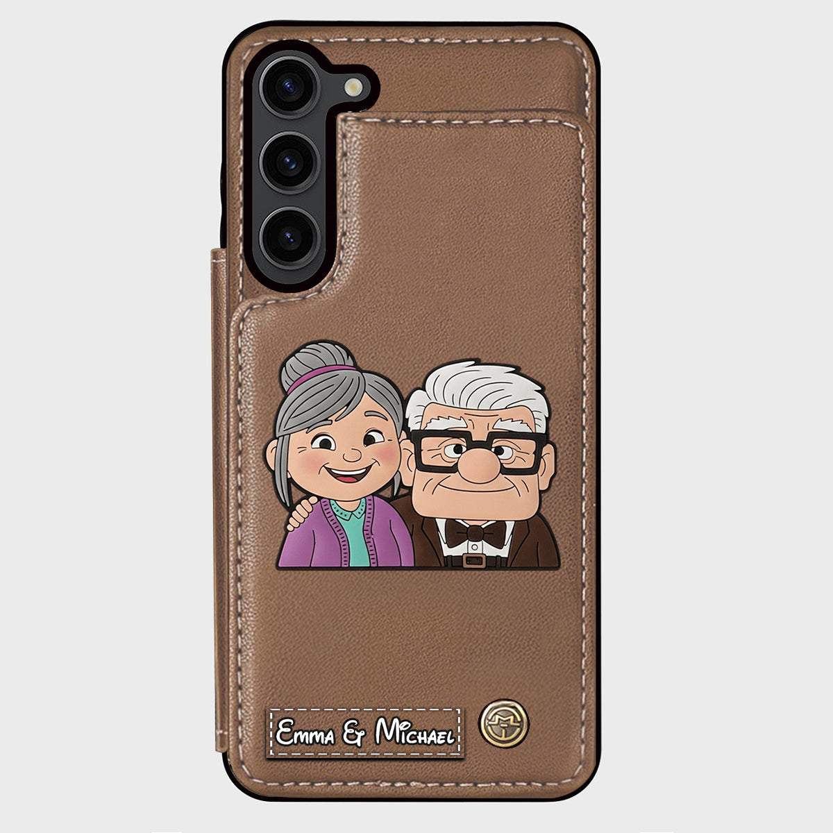 Couple Adventure Custom Name - Personalized Mouse Wallet Phone Case