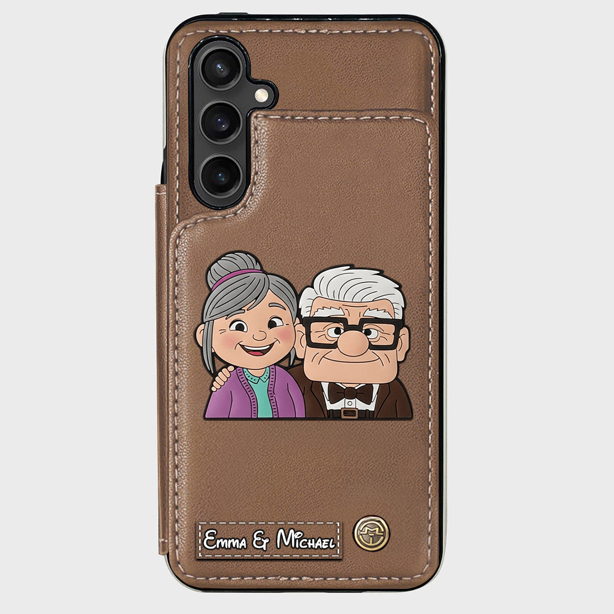Couple Adventure Custom Name - Personalized Mouse Wallet Phone Case