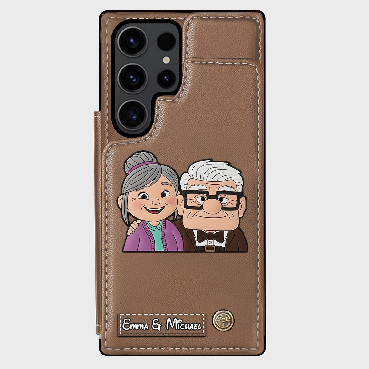 Couple Adventure Custom Name - Personalized Mouse Wallet Phone Case