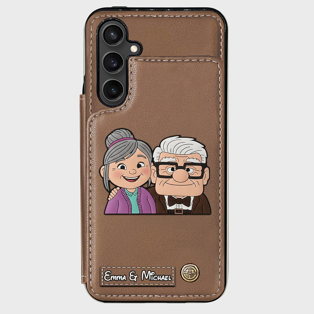 Couple Adventure Custom Name - Personalized Mouse Wallet Phone Case