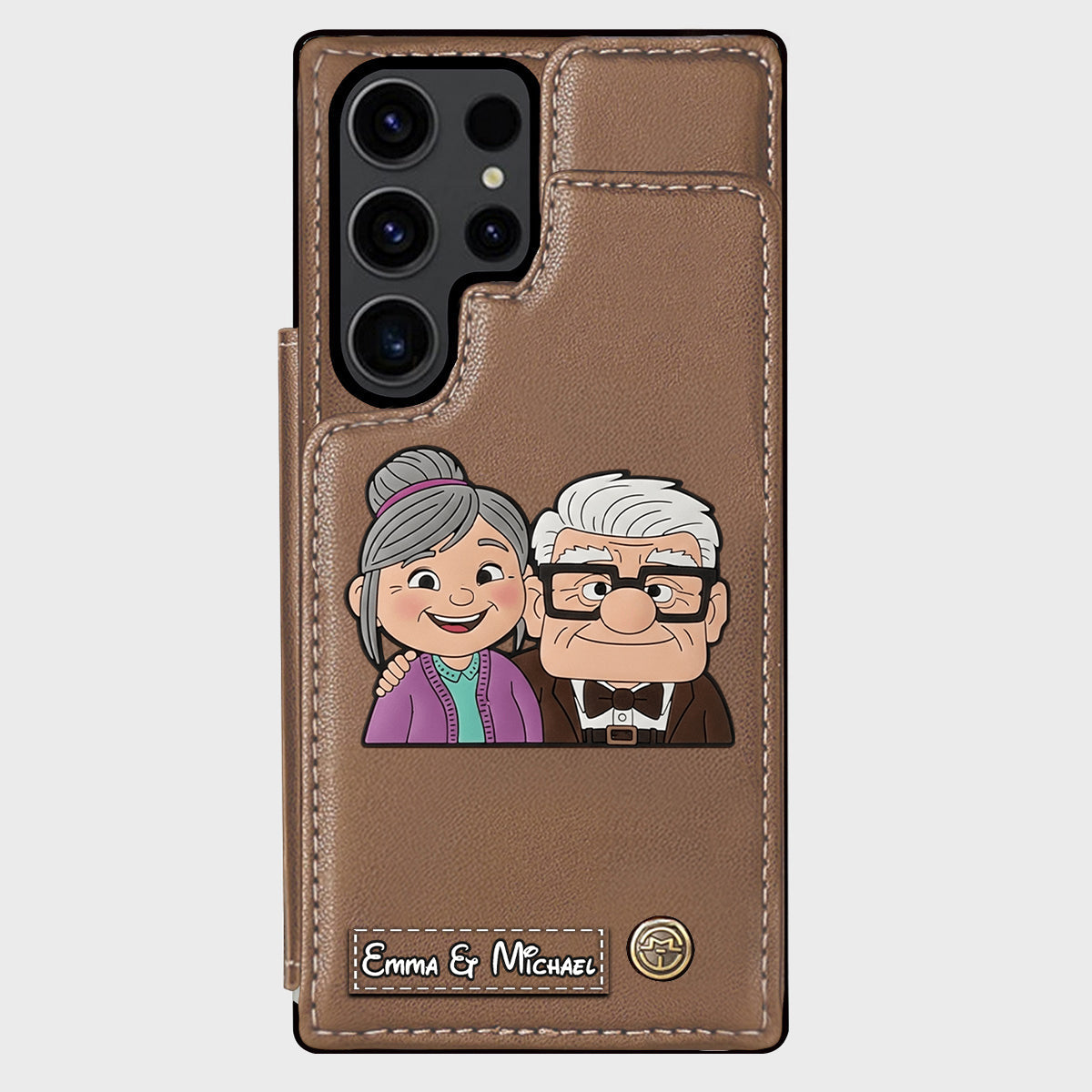 Couple Adventure Custom Name - Personalized Mouse Wallet Phone Case