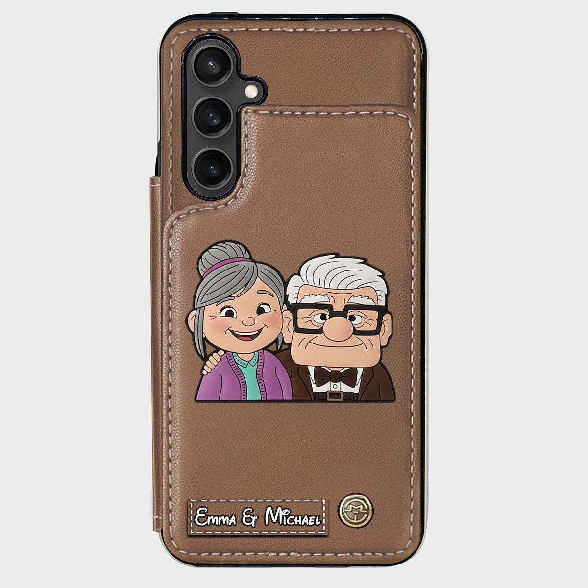 Couple Adventure Custom Name - Personalized Mouse Wallet Phone Case