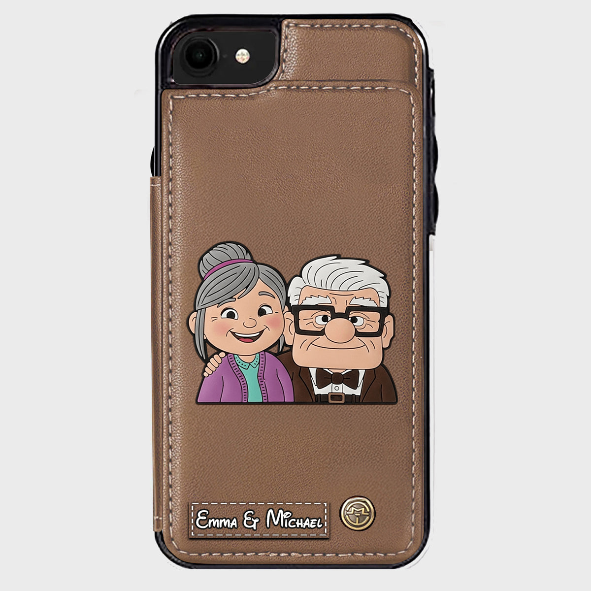 Couple Adventure Custom Name - Personalized Mouse Wallet Phone Case