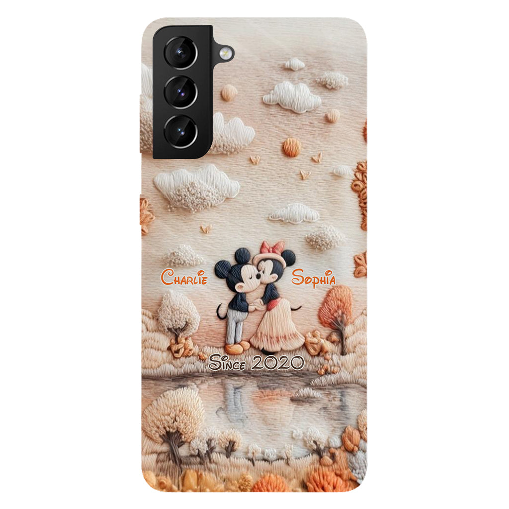 Magical Fall By The Lake - Personalized Mouse Full Print Phone Case