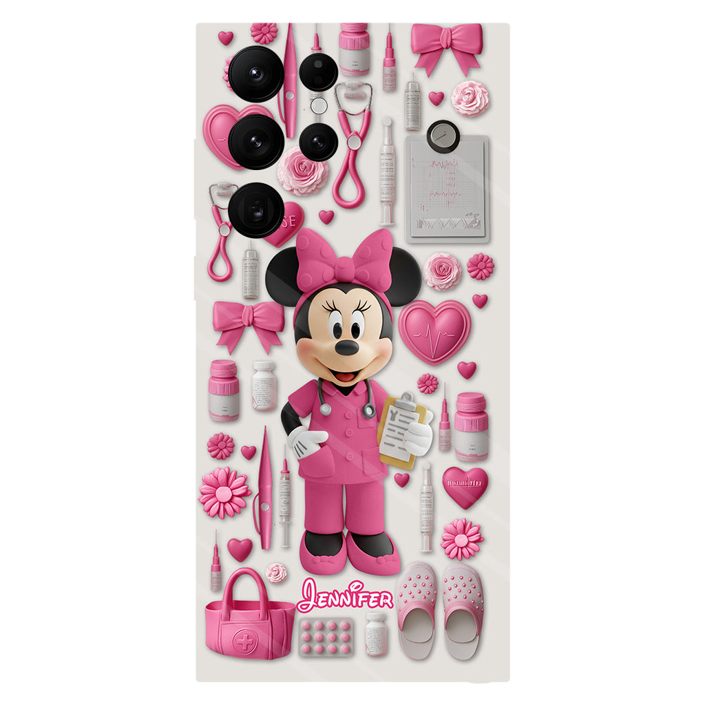 Nursing Is A Work Of Heart - Personalized Nurse Full Print Phone Case