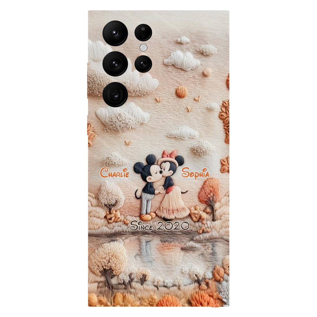 Magical Fall By The Lake - Personalized Mouse Full Print Phone Case
