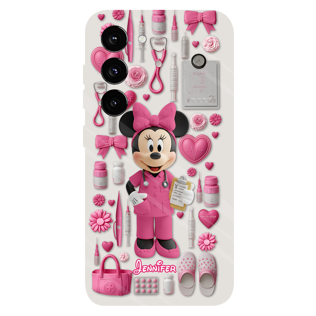 Nursing Is A Work Of Heart - Personalized Nurse Full Print Phone Case