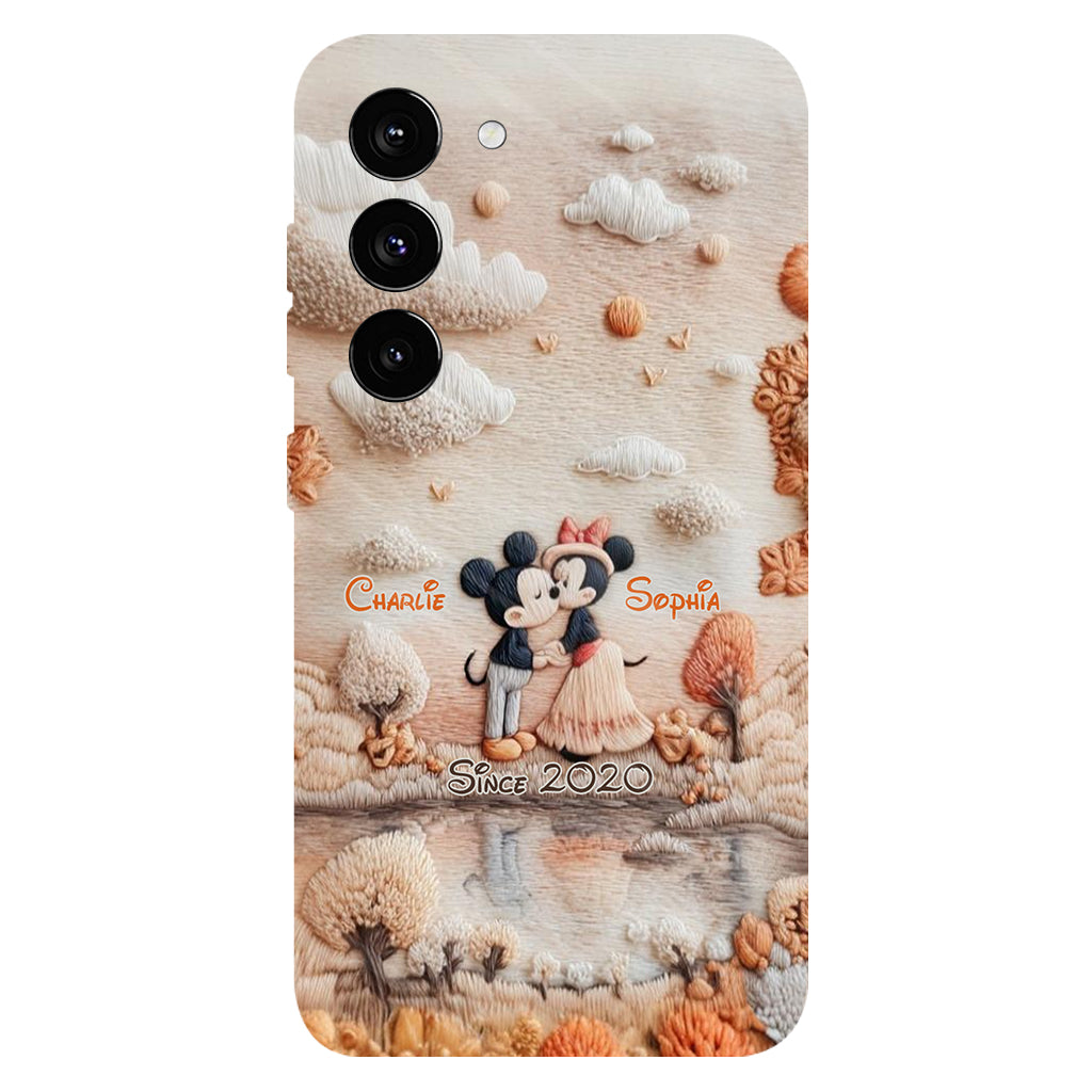 Magical Fall By The Lake - Personalized Mouse Full Print Phone Case