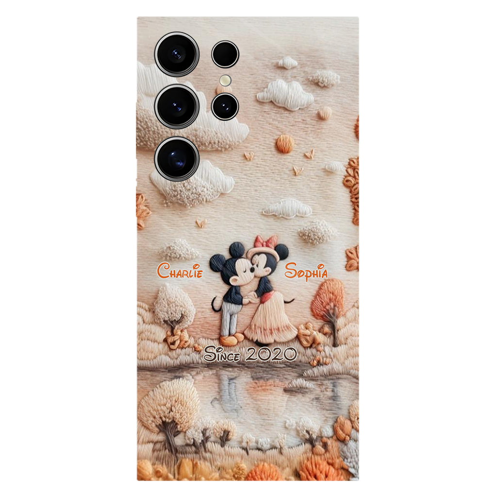 Magical Fall By The Lake - Personalized Mouse Full Print Phone Case