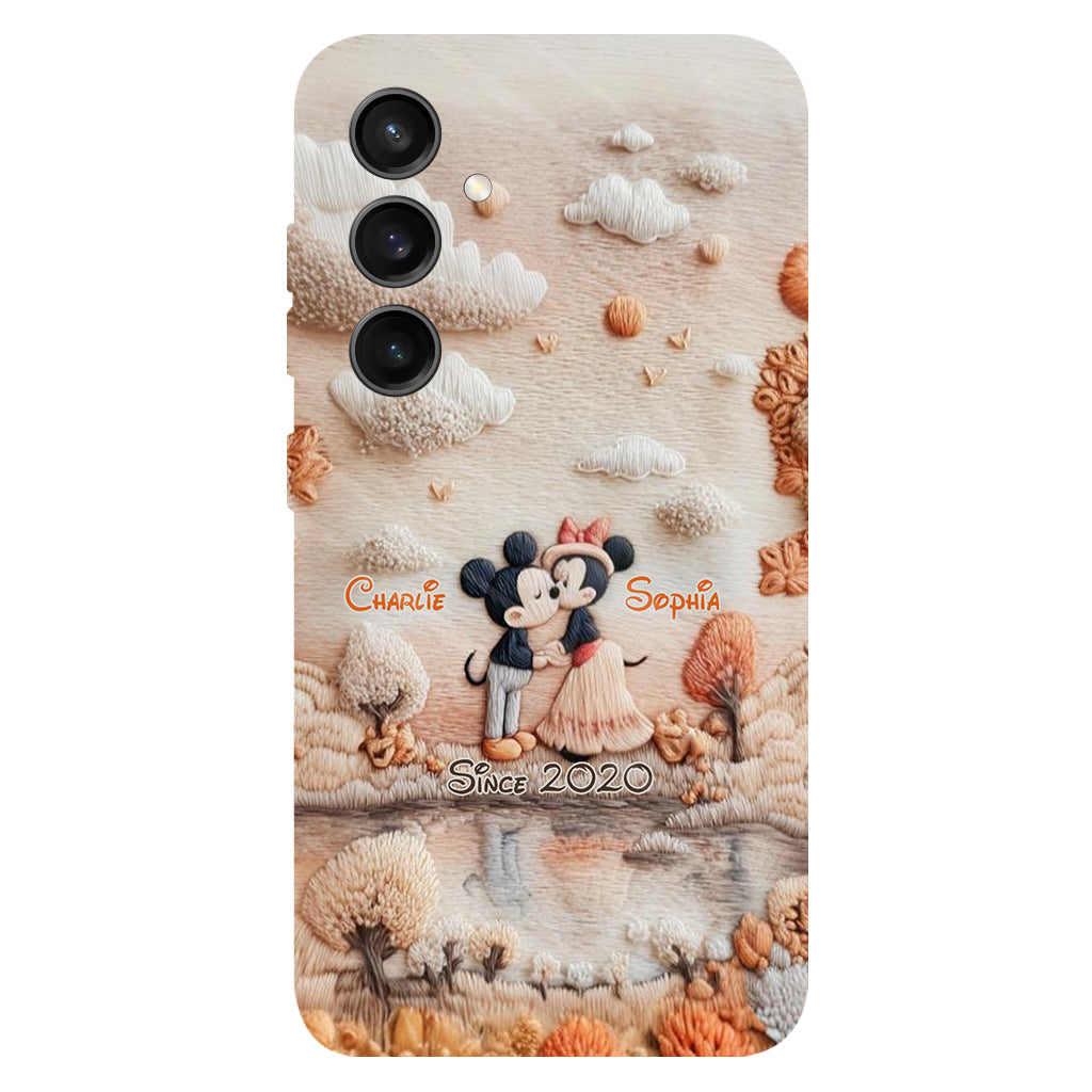 Magical Fall By The Lake - Personalized Mouse Full Print Phone Case
