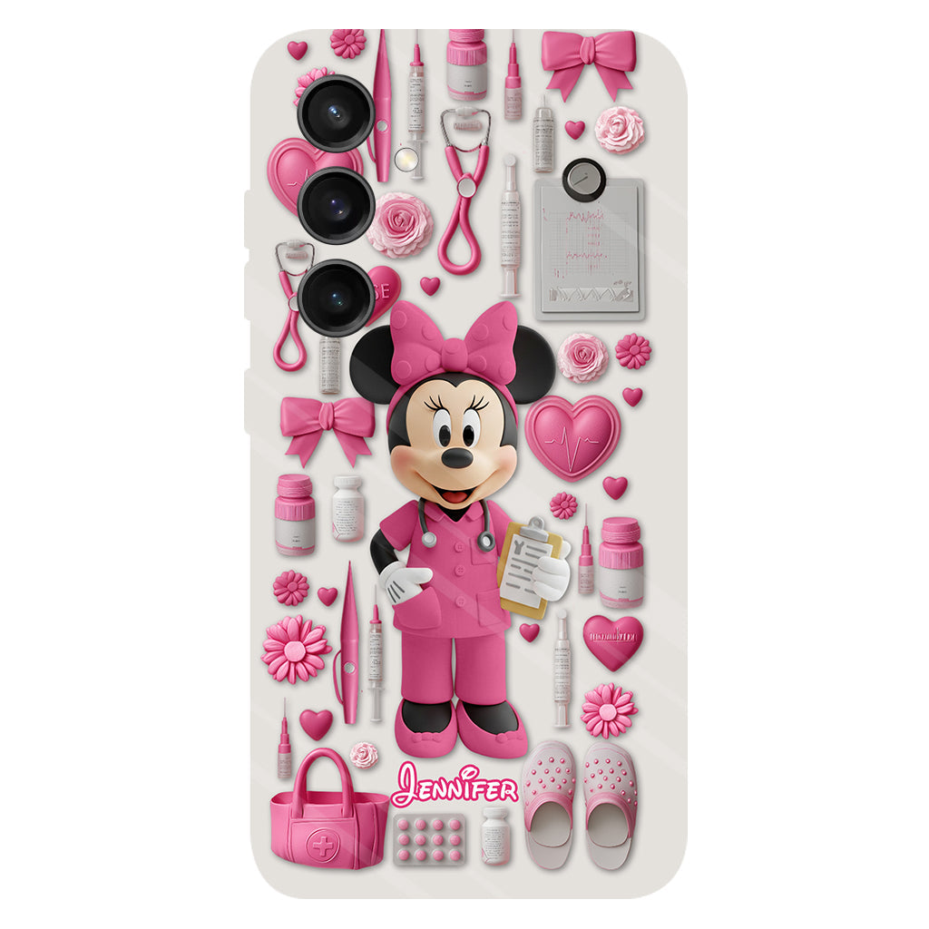 Nursing Is A Work Of Heart - Personalized Nurse Full Print Phone Case