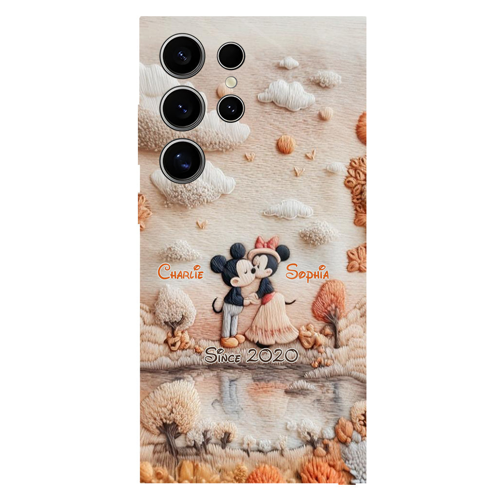 Magical Fall By The Lake - Personalized Mouse Full Print Phone Case