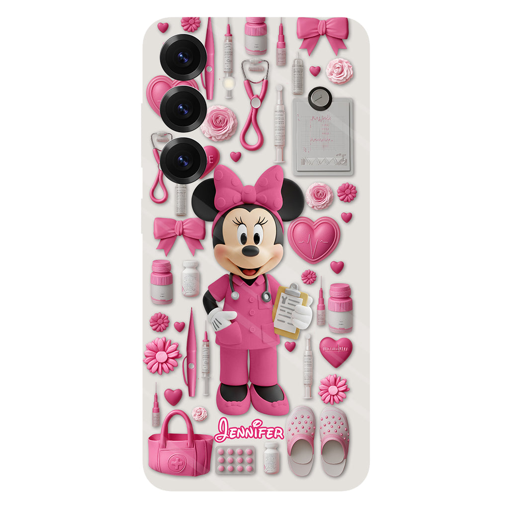 Nursing Is A Work Of Heart - Personalized Nurse Full Print Phone Case