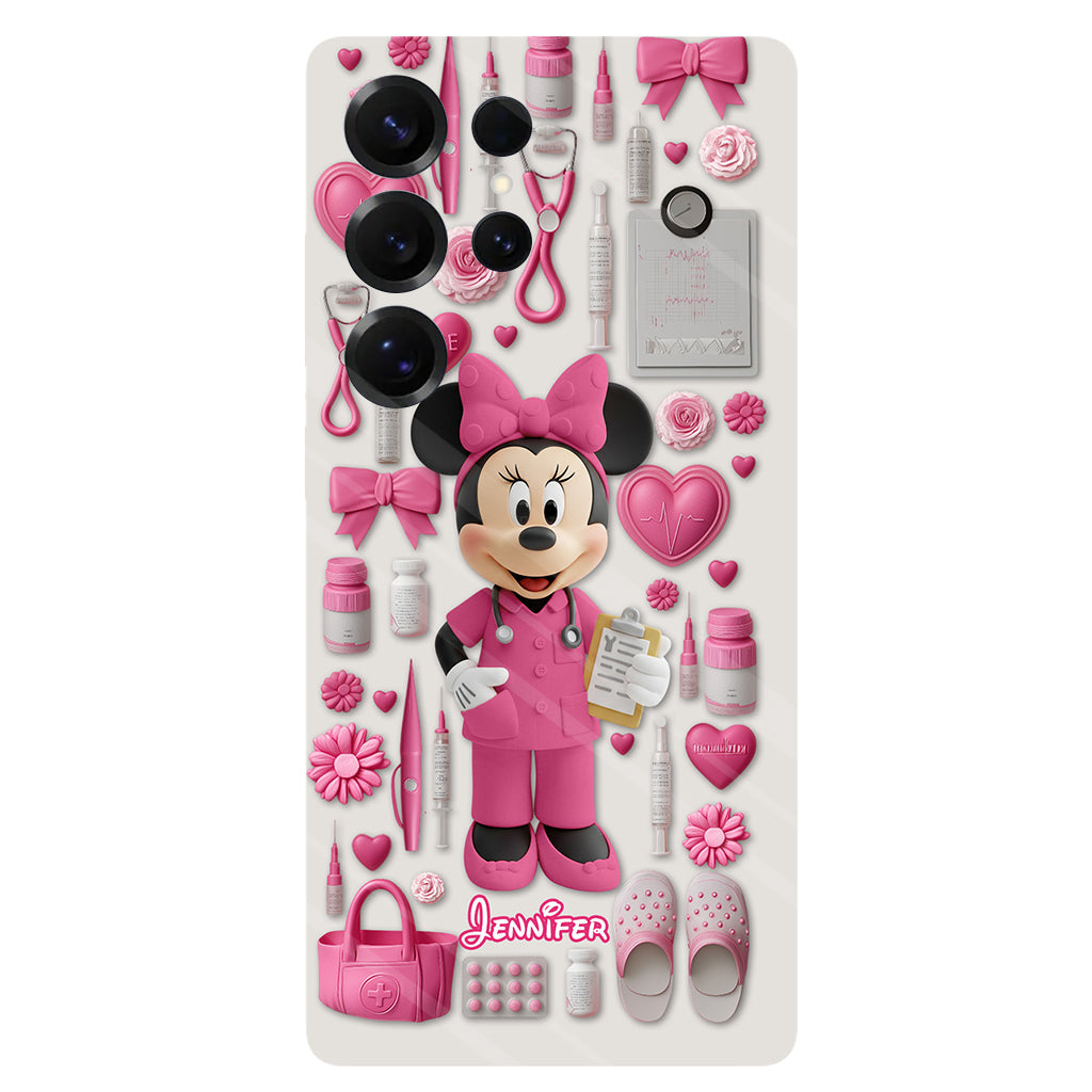 Nursing Is A Work Of Heart - Personalized Nurse Full Print Phone Case