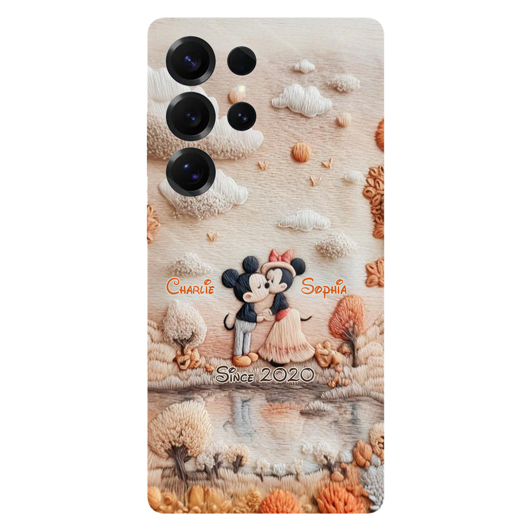 Magical Fall By The Lake - Personalized Mouse Full Print Phone Case