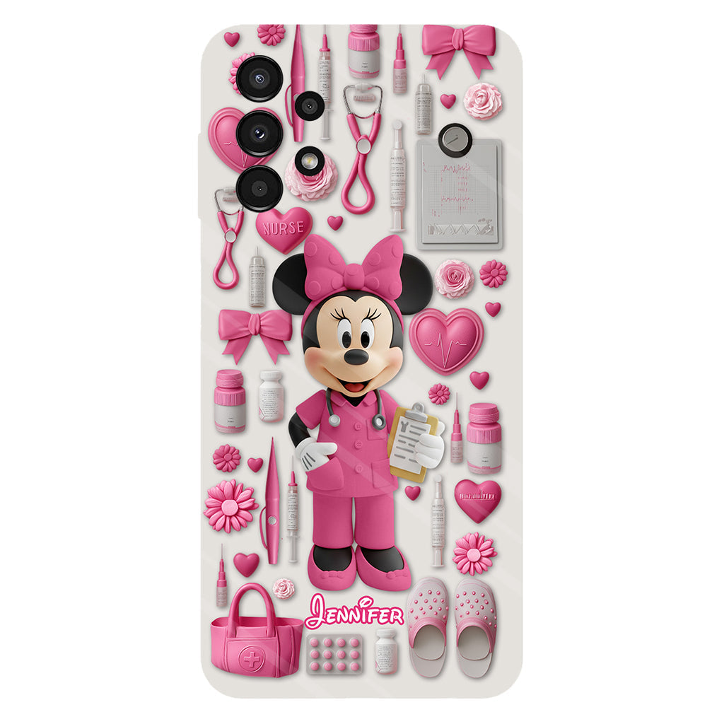 Nursing Is A Work Of Heart - Personalized Nurse Full Print Phone Case