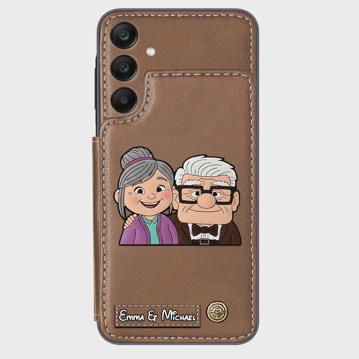 Couple Adventure Custom Name - Personalized Mouse Wallet Phone Case