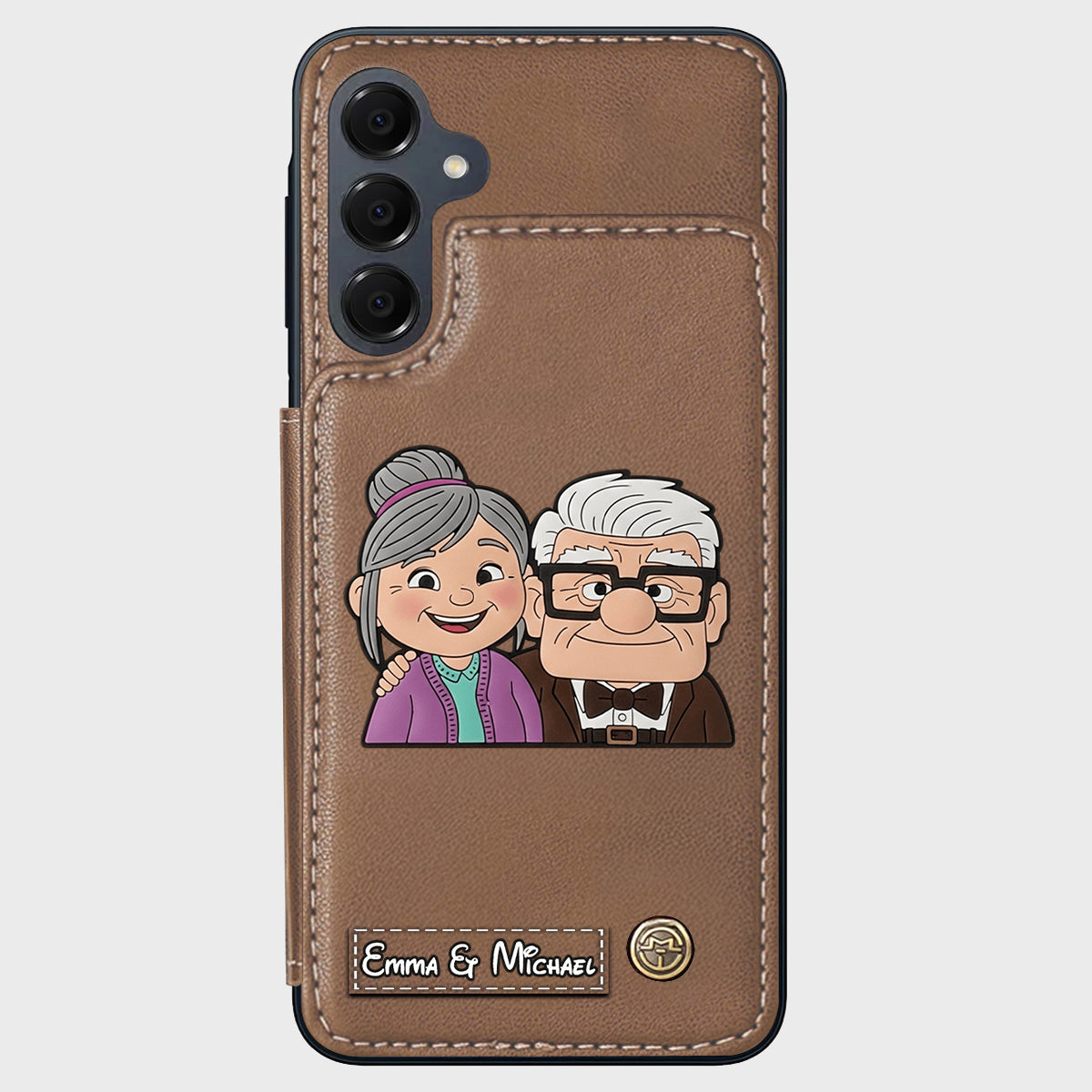 Couple Adventure Custom Name - Personalized Mouse Wallet Phone Case
