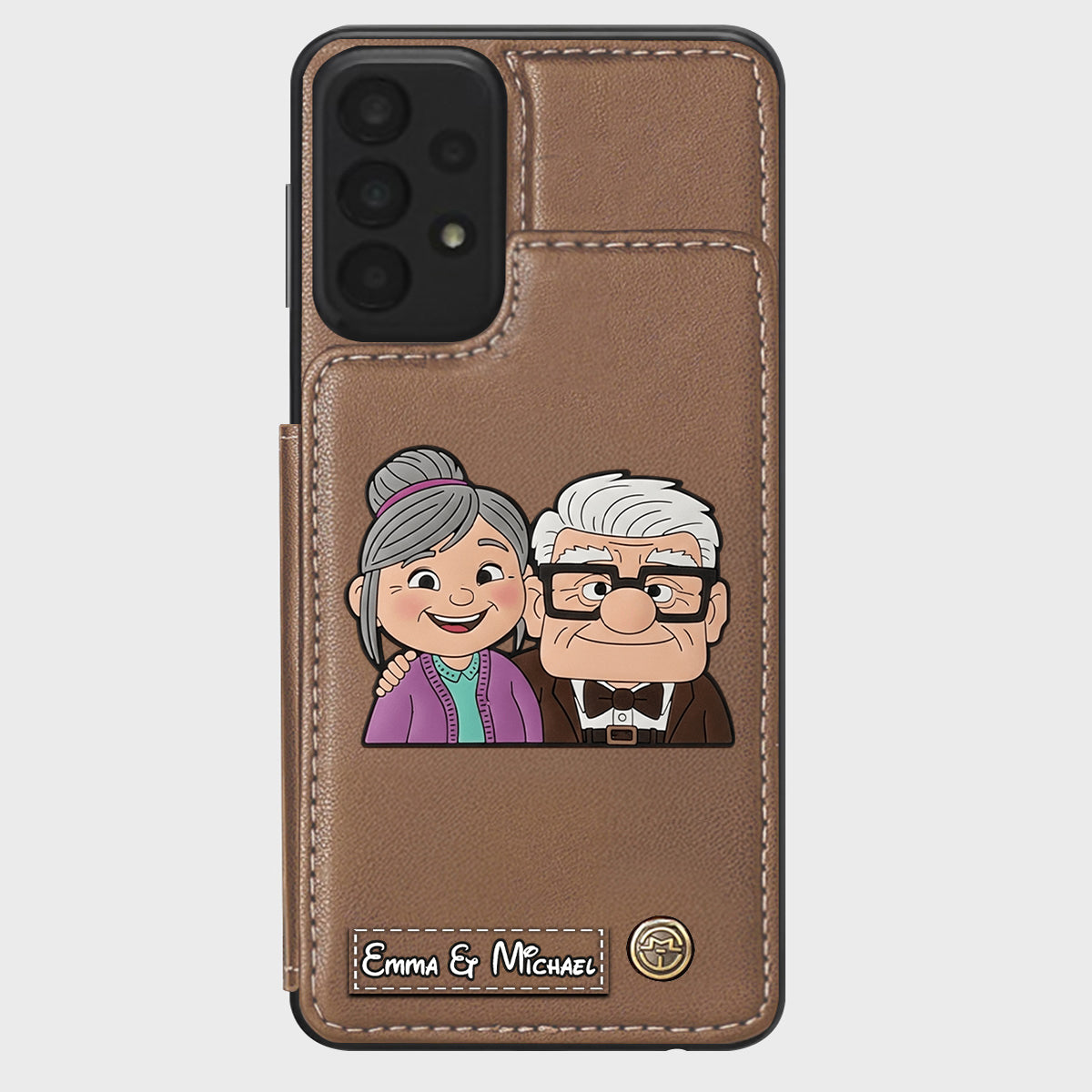 Couple Adventure Custom Name - Personalized Mouse Wallet Phone Case